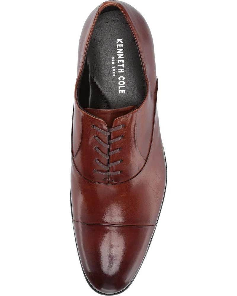 Oxford & Evergreen Shoes Kenneth Cole New York Chief Council Cap-Toe Oxfords, Cognac (Brown/Red) 3 Oxford & Evergreen Shoes Kenneth Cole New York Chief Council Cap-Toe Oxfords, Cognac (Brown/Red)
