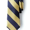 Oxford & Evergreen Accessories Lands' End Wide Stripe Tie, Navy & Gold 2 Oxford & Evergreen Accessories Lands' End Wide Stripe Tie, Navy & Gold