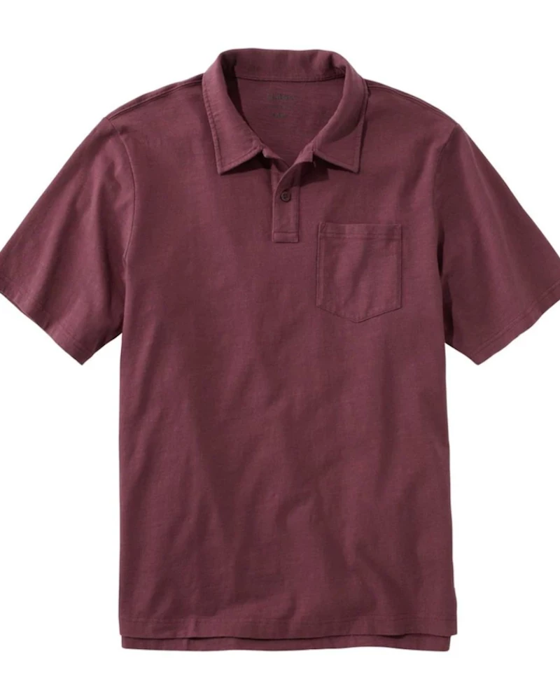 Oxford & Evergreen L.L. Bean Organic Cotton Jersey Knit Polo Shirt, Black Plum (6 Colors) Clothing 3 Oxford & Evergreen L.L. Bean Organic Cotton Jersey Knit Polo Shirt, Black Plum (6 Colors) Clothing