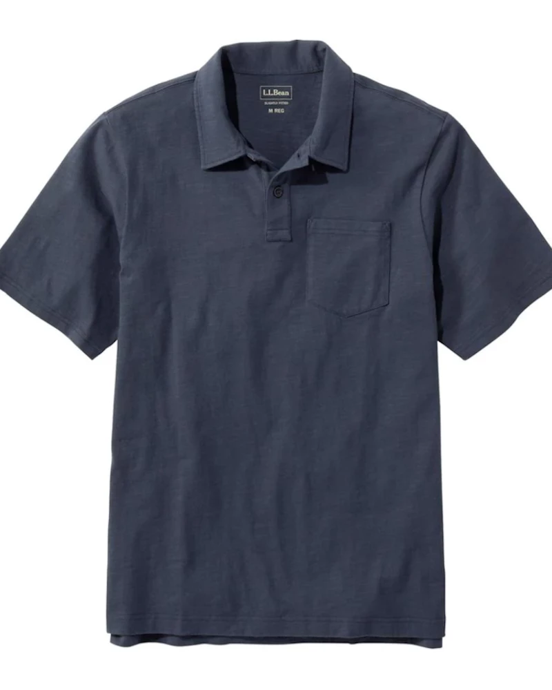 Oxford & Evergreen L.L. Bean Organic Cotton Jersey Knit Polo Shirt, Carbon Navy (6 Colors) 3 Oxford & Evergreen L.L. Bean Organic Cotton Jersey Knit Polo Shirt, Carbon Navy (6 Colors)