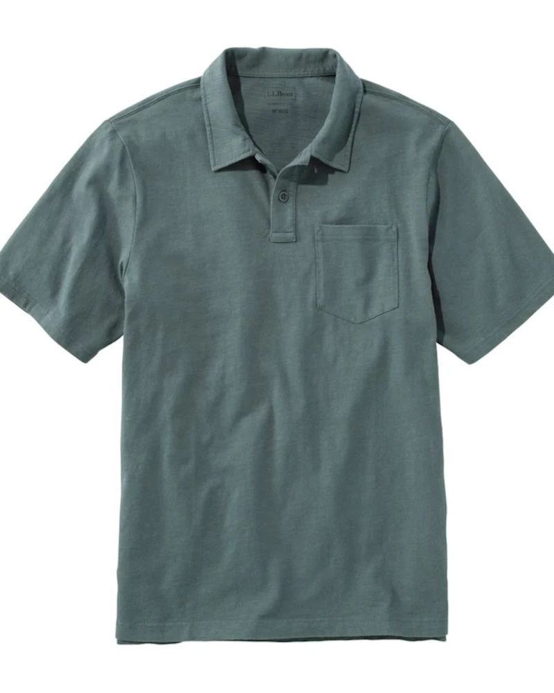 Oxford & Evergreen Clothing L.L. Bean Organic Cotton Jersey Knit Polo Shirt, Shadow Green (6 Colors) 3 Oxford & Evergreen Clothing L.L. Bean Organic Cotton Jersey Knit Polo Shirt, Shadow Green (6 Colors)