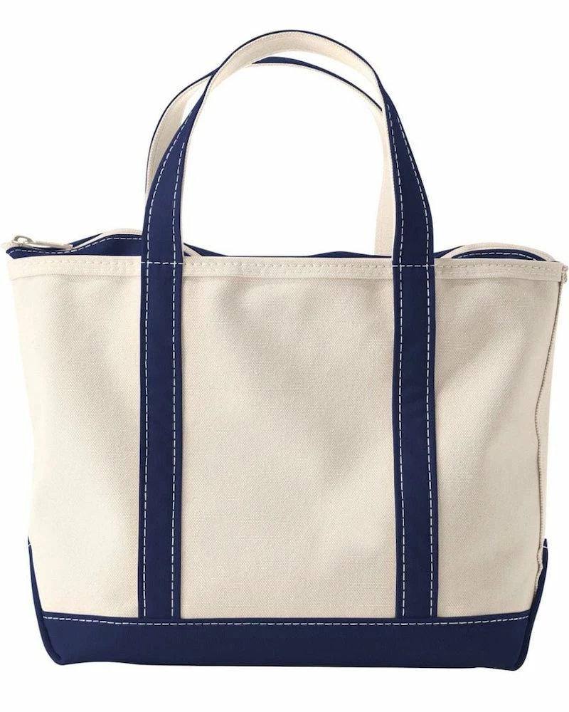 Oxford & Evergreen L.L.Bean Boat And Tote Cotton Canvas Tote Bag, Zip-Top, Large, Blue (6 Colors) Bags & Baggage 3 Oxford & Evergreen L.L.Bean Boat And Tote Cotton Canvas Tote Bag, Zip-Top, Large, Blue (6 Colors) Bags & Baggage