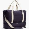 Oxford & Evergreen Lo & Sons Catalina Deluxe Large Organic Cotton Weekender Bag, Small (18"), Deep Navy (5 Colors) 2 Oxford & Evergreen Lo & Sons Catalina Deluxe Large Organic Cotton Weekender Bag, Small (18"), Deep Navy (5 Colors)