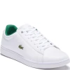 Oxford & Evergreen Lacoste Hydez Leather Sneaker, White & Green Shoes