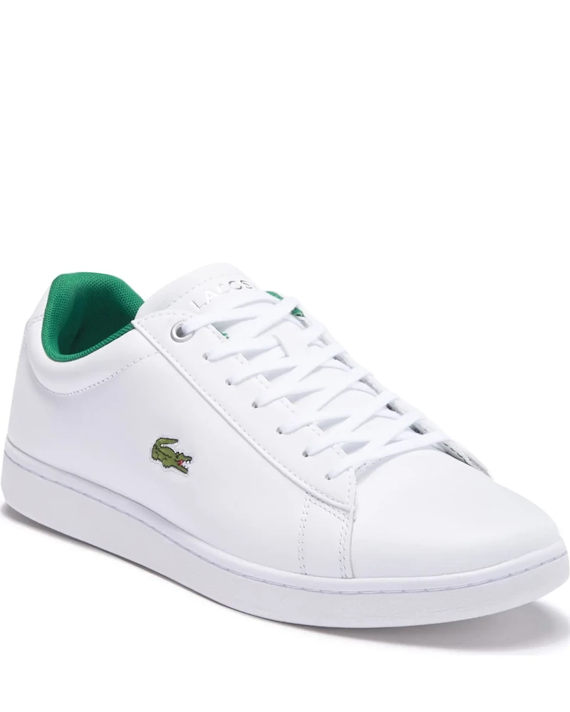 Oxford & Evergreen Lacoste Hydez Leather Sneaker, White & Green Shoes 3 Oxford & Evergreen Lacoste Hydez Leather Sneaker, White & Green Shoes