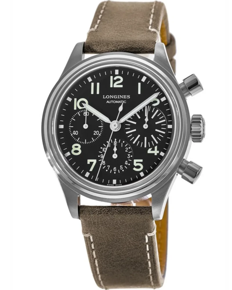 Oxford & Evergreen Wristwatches Longines Heritage Avigation Big Eye Chronograph L2.816.4.53.2 (41mm) 3 Oxford & Evergreen Wristwatches Longines Heritage Avigation Big Eye Chronograph L2.816.4.53.2 (41mm)
