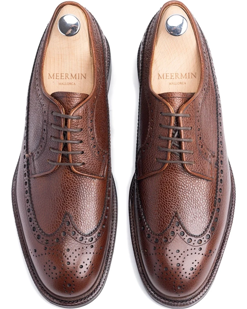 Oxford & Evergreen Meermin 101375 Longwing Bluchers, Brown Country Calfskin Shoes 3 Oxford & Evergreen Meermin 101375 Longwing Bluchers, Brown Country Calfskin Shoes