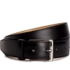 Oxford & Evergreen Meermin 104135 Leather Belt, Black Calfskin