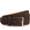 Oxford & Evergreen Meermin 104135 Leather Belt, Brown Suede 1 Oxford & Evergreen Meermin 104135 Leather Belt, Brown Suede