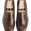 Oxford & Evergreen Meermin 101484 Antique Calfskin Loafers, Expresso (Brown) 2 Oxford & Evergreen Meermin 101484 Antique Calfskin Loafers, Expresso (Brown)