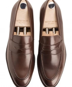 Oxford & Evergreen Meermin 101484 Antique Calfskin Loafers, Expresso (Brown)