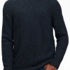 Oxford & Evergreen Clothing Naadam Marled Cashmere Crewneck Sweater, Marled Blue 2 Oxford & Evergreen Clothing Naadam Marled Cashmere Crewneck Sweater, Marled Blue