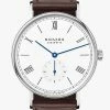 Oxford & Evergreen Nomos Glashütte Ludwig 38 Enamel White, Reference 236 (37.5mm)