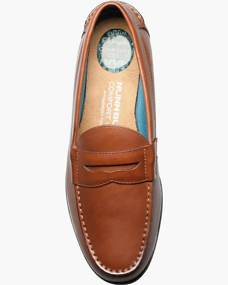 Oxford & Evergreen Shoes Nunn Bush Drexel Penny Loafer, Cognac 3 Oxford & Evergreen Shoes Nunn Bush Drexel Penny Loafer, Cognac