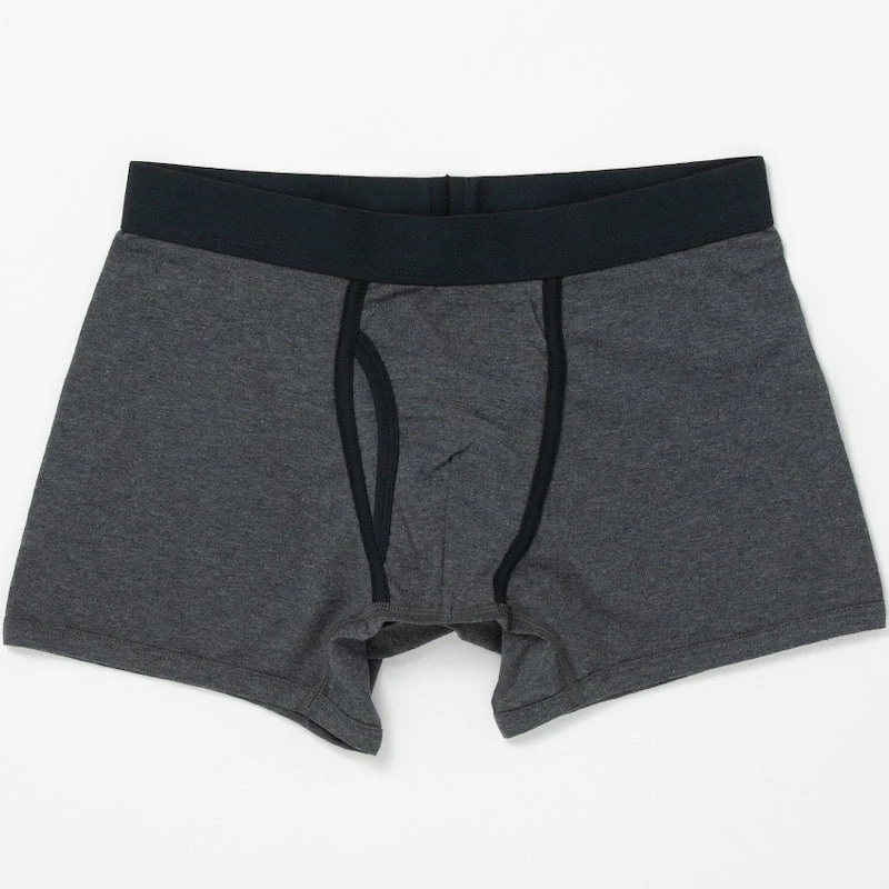 Oxford & Evergreen Pact Organic Cotton Boxer Briefs, Charcoal Heather (6 Colors) 3 Oxford & Evergreen Pact Organic Cotton Boxer Briefs, Charcoal Heather (6 Colors)