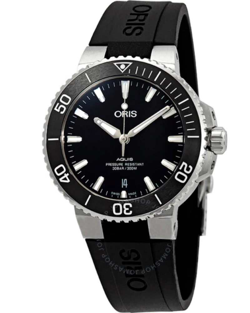 Oxford & Evergreen Oris Aquis Automatic Dive Watch, Black 01 733 7732 4124-07 4 21 64FC (39.5mm) Wristwatches 3 Oxford & Evergreen Oris Aquis Automatic Dive Watch, Black 01 733 7732 4124-07 4 21 64FC (39.5mm) Wristwatches