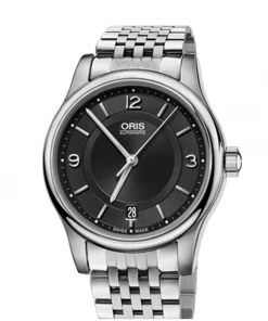 Oxford & Evergreen Evening Watches Oris Classic Date Automatic Watch, Black (37mm)