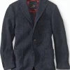 Oxford & Evergreen Orvis Highland Tweed Casual Jacket, Navy Herringbone Clothing 1 Oxford & Evergreen Orvis Highland Tweed Casual Jacket, Navy Herringbone Clothing