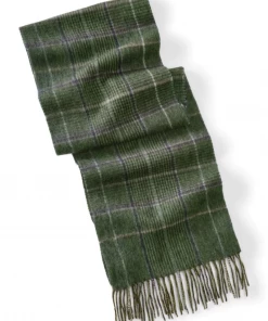 Oxford & Evergreen Orvis Scottish Lambswool Scarf, Green / Multi (5 Patterns) Accessories
