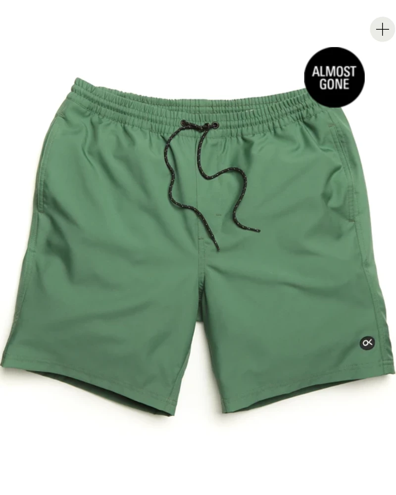 Oxford & Evergreen Outerknown Nomadic Volley Recycled Polyester Swim Shorts, Jade (Green) 3 Oxford & Evergreen Outerknown Nomadic Volley Recycled Polyester Swim Shorts, Jade (Green)