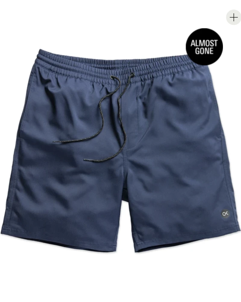 Oxford & Evergreen Outerknown Nomadic Volley Recycled Polyester Swim Shorts, Marine (Blue) 3 Oxford & Evergreen Outerknown Nomadic Volley Recycled Polyester Swim Shorts, Marine (Blue)