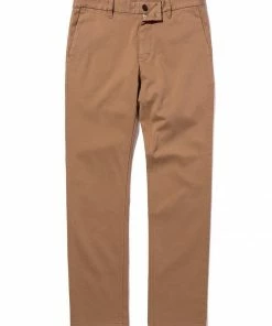 Oxford & Evergreen Outerknown S.E.A. Legs Organic Slim Chinos, Toasted (Dark Tan) Clothing