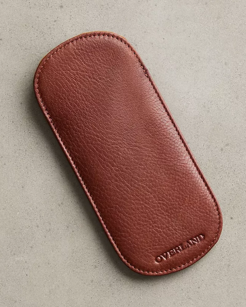 Oxford & Evergreen Overland Leather Glasses Case, Brandy (Brown) 3 Oxford & Evergreen Overland Leather Glasses Case, Brandy (Brown)