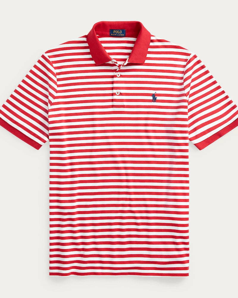 Oxford & Evergreen Polo Ralph Lauren Classic Fit Soft Cotton Polo Shirt, Sunrise Red / White Clothing 3 Oxford & Evergreen Polo Ralph Lauren Classic Fit Soft Cotton Polo Shirt, Sunrise Red / White Clothing