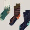 Oxford & Evergreen Clothing Pact Organic Cotton Fun Socks 3-Pack 1 Oxford & Evergreen Clothing Pact Organic Cotton Fun Socks 3-Pack