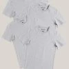 Oxford & Evergreen Pact Organic Cotton Crew-Neck Undershirts, 4-Pack, Gray (5 Choices) 2 Oxford & Evergreen Pact Organic Cotton Crew-Neck Undershirts, 4-Pack, Gray (5 Choices)