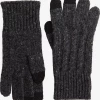 Oxford & Evergreen Pendleton Cable-Knit Gloves, Black (Charcoal Heather) 1 Oxford & Evergreen Pendleton Cable-Knit Gloves, Black (Charcoal Heather)