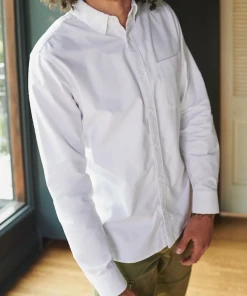 Oxford & Evergreen Clothing Quince Organic Cotton Oxford Shirt, White