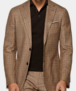 Oxford & Evergreen Suitsupply Havana Suit, Fair Wear & Carbon Neutral, Brown Check
