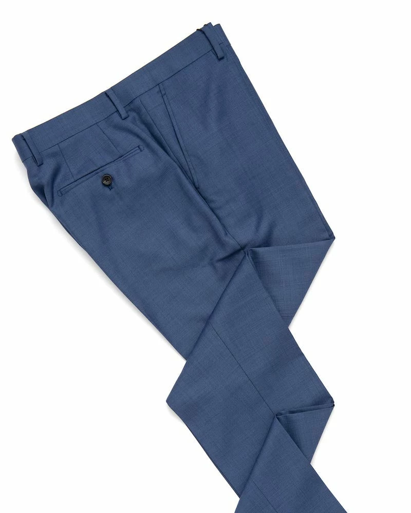Oxford & Evergreen Clothing Spier & Mackay Wool Trousers, Medium Blue Sharkskin 3 Oxford & Evergreen Clothing Spier & Mackay Wool Trousers, Medium Blue Sharkskin