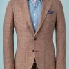 Oxford & Evergreen Spier & Mackay Linen/Wool Prince Of Wales Check Sport Coat, Brown 2 Oxford & Evergreen Spier & Mackay Linen/Wool Prince Of Wales Check Sport Coat, Brown