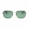 Oxford & Evergreen Accessories Spier & Mackay Square Aviator Sunglasses, Polarized, Silver/Green 1 Oxford & Evergreen Accessories Spier & Mackay Square Aviator Sunglasses, Polarized, Silver/Green