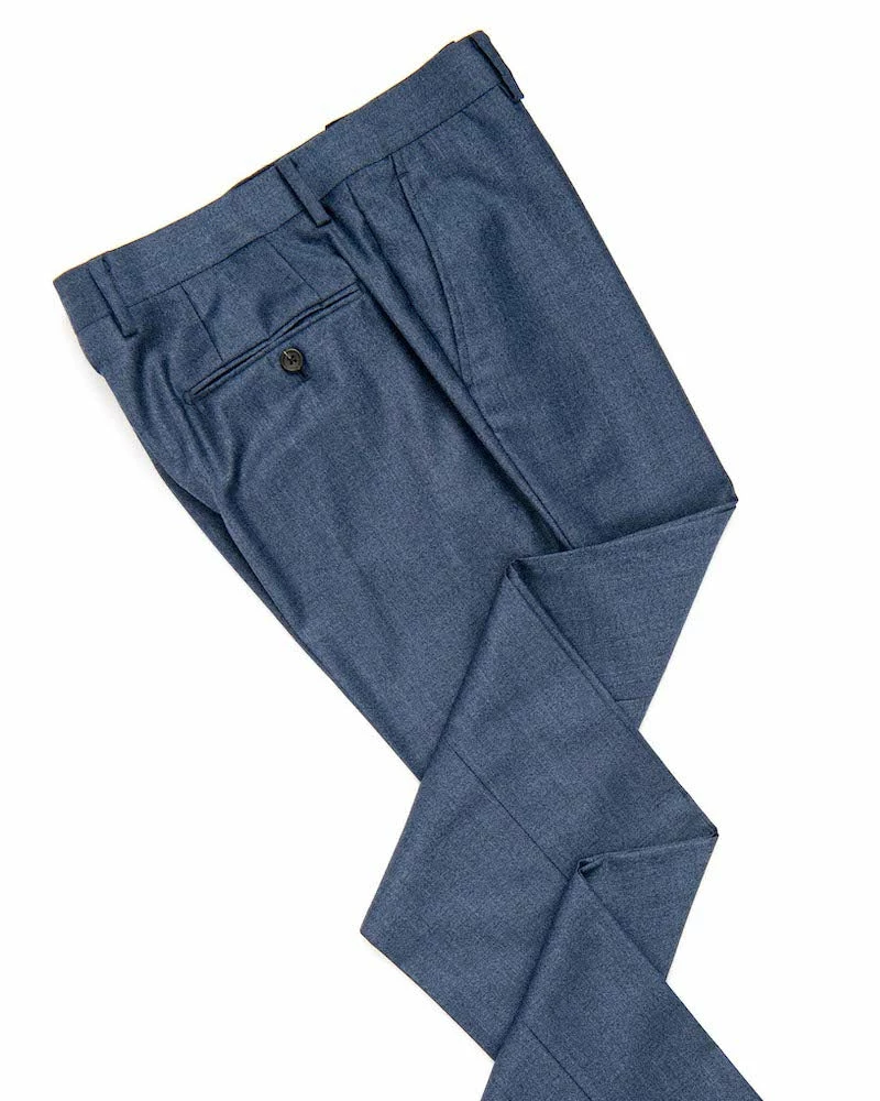 Oxford & Evergreen Clothing Spier & Mackay Wool Trousers, Blue Brushed Texture 3 Oxford & Evergreen Clothing Spier & Mackay Wool Trousers, Blue Brushed Texture