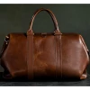 Oxford & Evergreen Satchel & Page Gladstone Bag In Brown Vegetable-Tanned Leather (20") 2 Oxford & Evergreen Satchel & Page Gladstone Bag In Brown Vegetable-Tanned Leather (20")