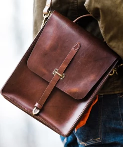 Oxford & Evergreen Satchel & Page Vegetable-Tanned Leather Map Case, Brown (10" X 12") Bags & Baggage