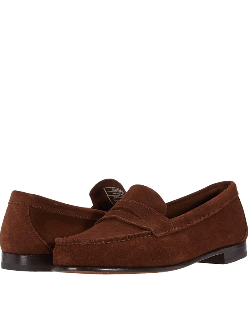 Oxford & Evergreen Sebago Clark Suede Loafer, Dark Brown 3 Oxford & Evergreen Sebago Clark Suede Loafer, Dark Brown