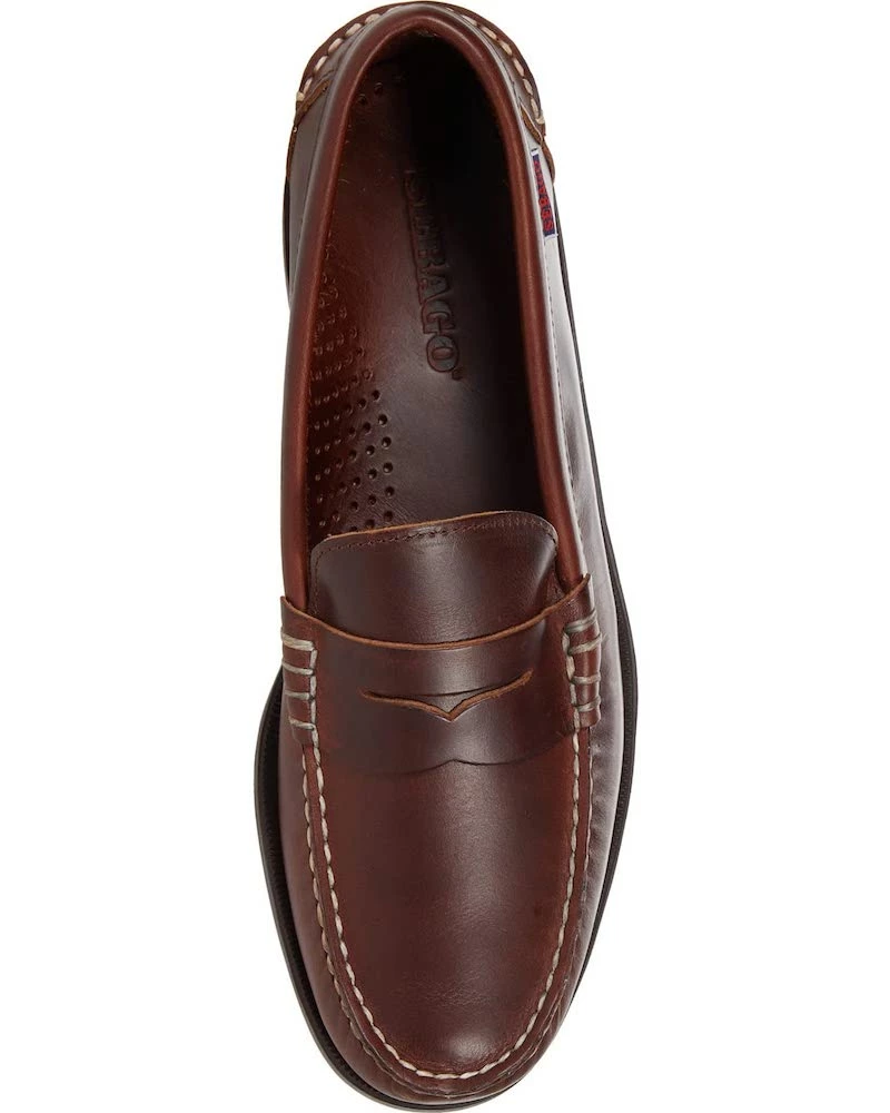 Oxford & Evergreen Shoes Sebago Dan Leather Boat Shoe, Brown 3 Oxford & Evergreen Shoes Sebago Dan Leather Boat Shoe, Brown