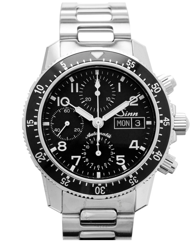 Oxford & Evergreen Sinn Pilot Chronograph 103 St Sa Automatic Watch, Black Dial (41mm) 3 Oxford & Evergreen Sinn Pilot Chronograph 103 St Sa Automatic Watch, Black Dial (41mm)