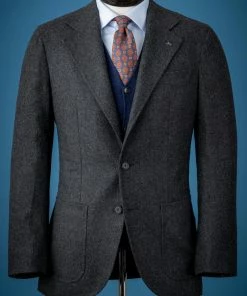Oxford & Evergreen Clothing Spier & Mackay Neapolitan Cut Suit, Charcoal Flannel