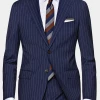 Oxford & Evergreen Suitsupply Napoli Suit, Fair Wear & Carbon Neutral, Navy Pinstripe 1 Oxford & Evergreen Suitsupply Napoli Suit, Fair Wear & Carbon Neutral, Navy Pinstripe
