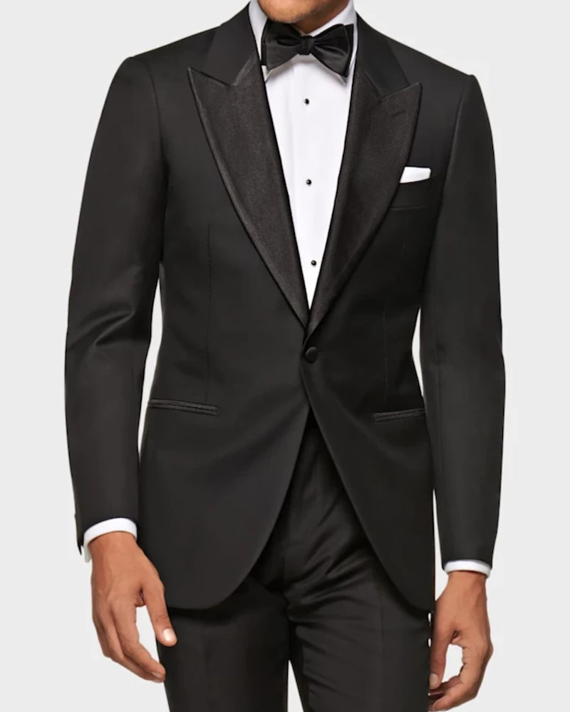 Oxford & Evergreen Suitsupply Black Lazio Tuxedo Suit, Fair Wear & Carbon Neutral, Black Clothing 3 Oxford & Evergreen Suitsupply Black Lazio Tuxedo Suit, Fair Wear & Carbon Neutral, Black Clothing