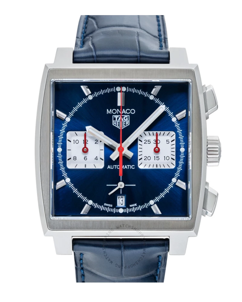Oxford & Evergreen Chronographs Tag Heuer Monaco Automatic Chronograph, Blue Dial (Also In Black) (39mm) 3 Oxford & Evergreen Chronographs Tag Heuer Monaco Automatic Chronograph, Blue Dial (Also In Black) (39mm)