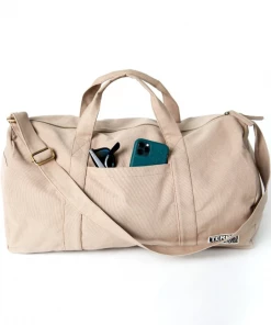 Oxford & Evergreen Terra Thread Bumi Eco Duffel Bag, Organic Cotton, Sand Dune (Tan) (5 Colors) (22")