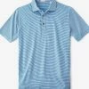 Oxford & Evergreen Tasc Performance Organic & Eco Everywear Polo, Olympic Blue Channel Stripe (4 Colors) 2 Oxford & Evergreen Tasc Performance Organic & Eco Everywear Polo, Olympic Blue Channel Stripe (4 Colors)