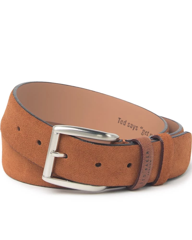 Oxford & Evergreen Ted Baker London Newam Suede Belt, Tan (Cognac) Accessories 3 Oxford & Evergreen Ted Baker London Newam Suede Belt, Tan (Cognac) Accessories