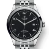 Oxford & Evergreen Tudor 1926 Automatic Watch, Black (39mm) (Also In 36mm) Evening Watches 1 Oxford & Evergreen Tudor 1926 Automatic Watch, Black (39mm) (Also In 36mm) Evening Watches